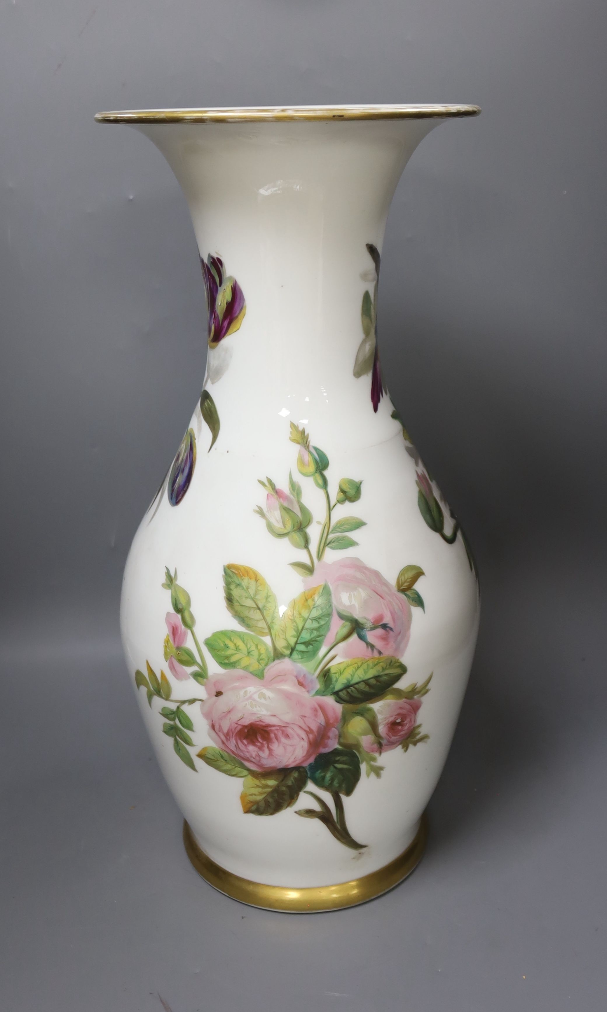 A large 19th century Paris porcelain vase 50cm